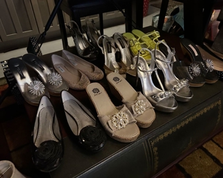 Lots of designer shoes!  Mostly new, or worn once or twice.  Size 8-8.5