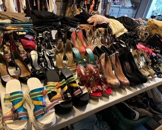 Lots of designer shoes!  Mostly new, or worn once or twice.  Size 8-8.5