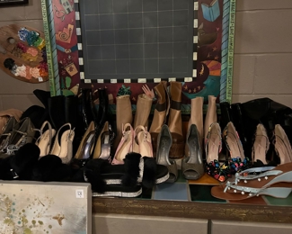 Lots of designer shoes!  Mostly new, or worn once or twice.  Size 8-8.5