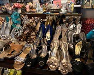 Lots of designer shoes!  Mostly new, or worn once or twice.  Size 8-8.5