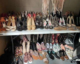 Lots of designer shoes!  Mostly new, or worn once or twice.  Size 8-8.5
