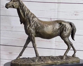 Abstract Bronze Horse by Mene