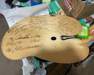 signed painter palette