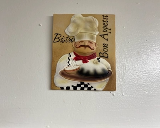 Bistro Bon Appetit, chef wall decor
