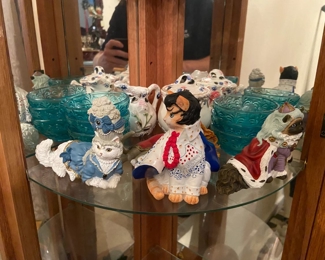 Ceramic cats, cat figurines