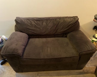 brown chair, sleeper chair, chair bed