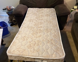 brown sleeper chair, chair bed