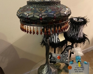 Lamps, zebra figuring