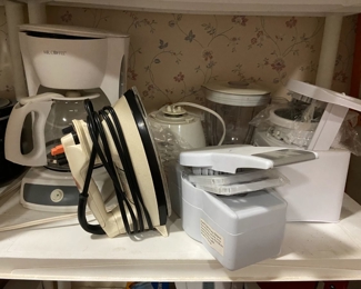 kitchen gadgets, iron, coffee maker