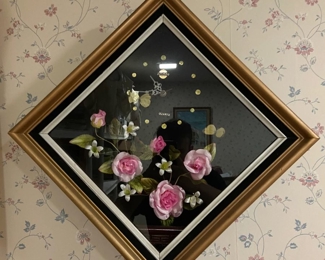 Floral print, framed