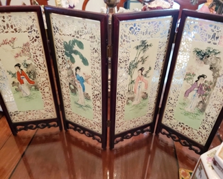 Table-Top Size Oriental Screen