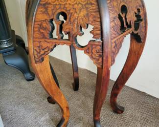 Small, Wooden, Oriental Table