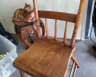 Lovely Tight, Vintage, Straight-Back Chair