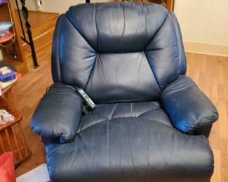 Motorized blue chair