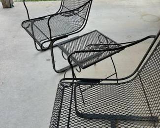 Bench and Two Chairs