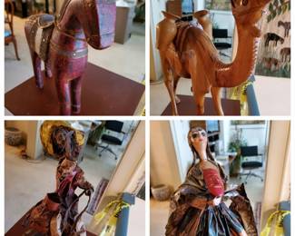 From the Many Travels:  Camel is olive wood.