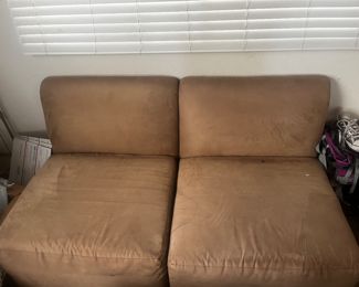 Tan loveseat 