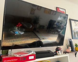 Flat screen TV with wall mount 