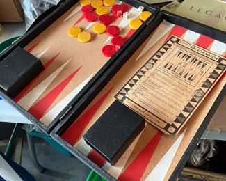 Vintage Bakelite Backgammon 