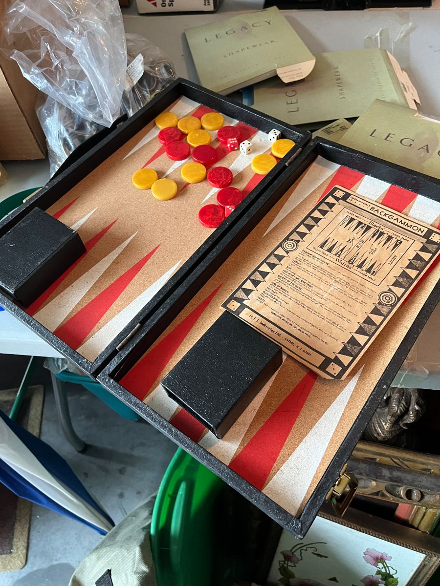 Vintage Bakelite Backgammon