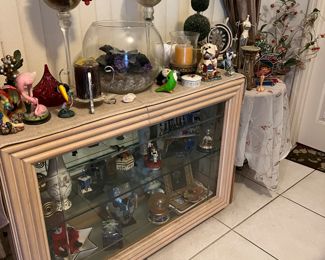 Another great curio cabinet for sale and everything in it