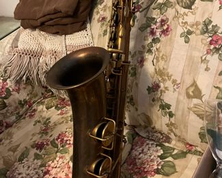 Great antique saxophone 
