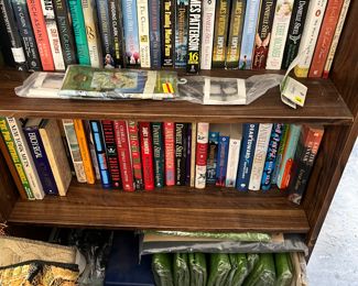 Books and new patio furniture covers