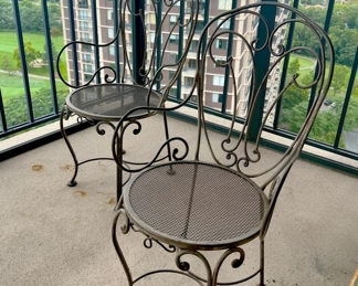 Set of iron chairs