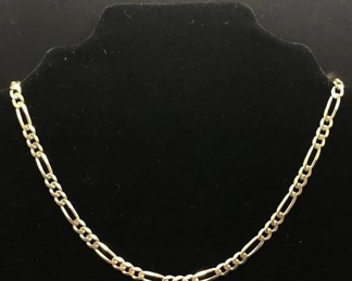 14k gold figaro necklace