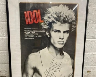 1984 Billy Idol Poster
