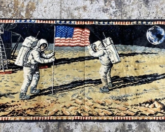 1960s Moon landing textile