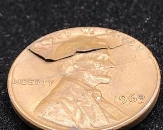 Error penny coin