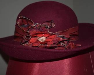 Gorgeous Hat Collection!!! Over 100!!! All worthy of the Best Places you can imagine to go!!! All hand made!!! All custom!!! All Beautiful!!! Many with matching Shoes, Purses, Scarves and More!!!