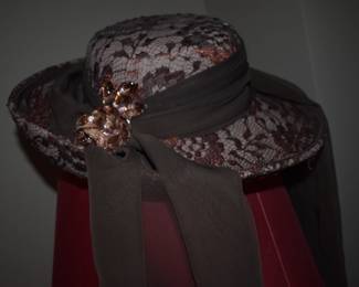 Gorgeous Hat Collection!!! Over 100!!! All worthy of the Best Places you can imagine to go!!! All hand made!!! All custom!!! All Beautiful!!! Many with matching Shoes, Purses, Scarves and More!!!