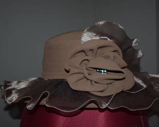 Gorgeous Hat Collection!!! Over 100!!! All worthy of the Best Places you can imagine to go!!! All hand made!!! All custom!!! All Beautiful!!! Many with matching Shoes, Purses, Scarves and More!!!