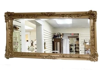 Lot 004
Antique Gilded and Carved Beveled Mirror