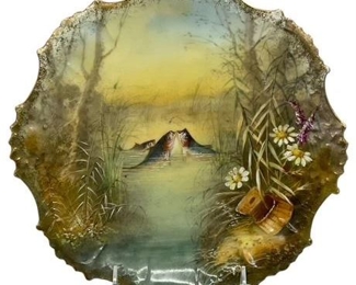 Lot 052
Antique Limoges France Hand Painted Plate Fish