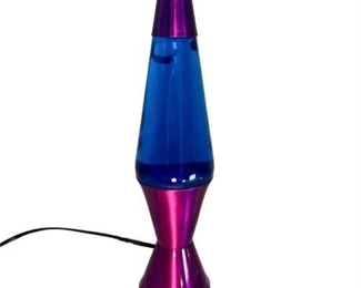 Lot 060
Lava Lamp with Pink Base and Blue Liquid
