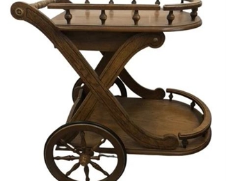 Lot 094 17 Bid(s)
Vintage Rolling Bar Cart Tea Trolley