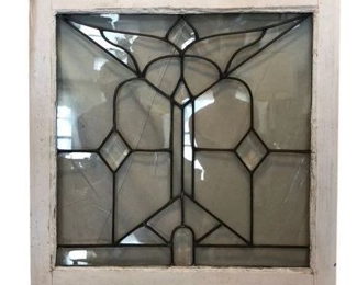 Lot 167 21 Bid(s)
Antique Leaded Glass Window
