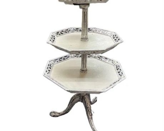 Lot 188 1 Bid(s)
Vintage Three Tier Dumbwaiter Table, Chalk Paint Finish