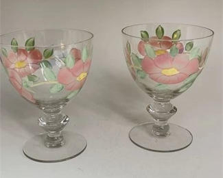 Lot 159- 0 Bid(s)
Franciscan Desert Rose Goblets By Imperial Glass Co.
