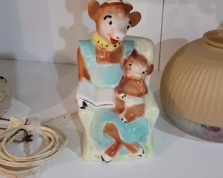 Vintage Elsie the cow lamp