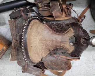 Vintage western horse Saddle