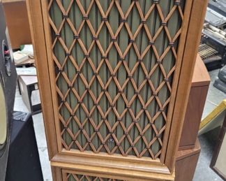 Modern wood case Pioneer speakers 