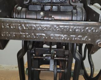 Chandler and Price printing press working
Commercial printer