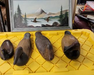 Wood duck decoys