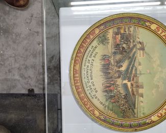 Rare original Standard Brewing Co. Execution of 1862 Mankato Minnesota tray in great condition with strong litho 