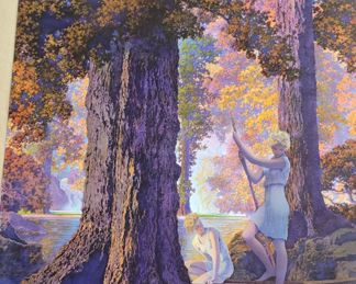 Original Maxfield Parrish Mazda Edison calendar top