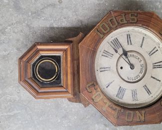 Antique Merricks advertising clock